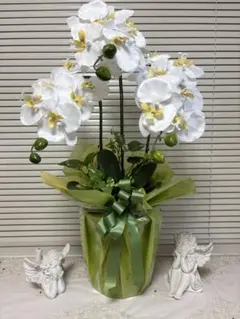 胡蝶蘭　造花　アーティシャルフラワー プレゼント　贈答品　インテリア　御祝