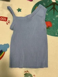 トップス　ノースリーブ　ワンショルダー　レディース