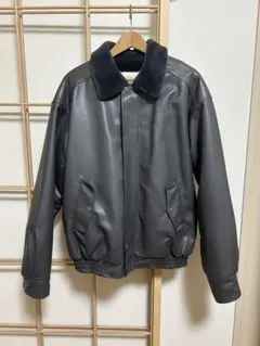 レザージャケット グレー