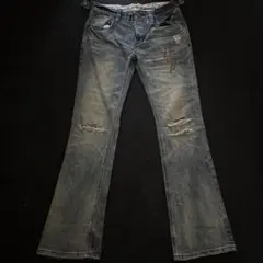 00s Japanese label flare denim daisy デニム - メルカリ