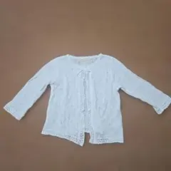 センスオブワンダー　 ホワイト長袖カーディガン　100cm