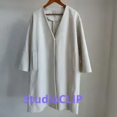 お値下げ！　StudioCLIP　白　コート　Мサイズ