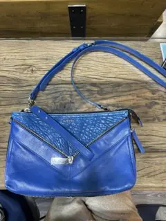 DIESEL ディーゼル　ショルダーバッグ　2way ブルー　ポーチ　クラッチ