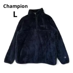 Champion チャンピオン ボアフリース ハーフジップジャケット Lネイビー