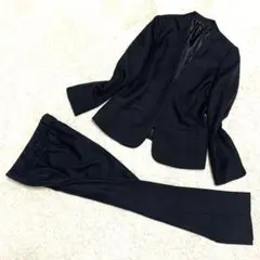 未使用 しまむら 星玲奈 ノーカラー パンツ　スーツ セットアップ 冠婚葬祭のサムネイル