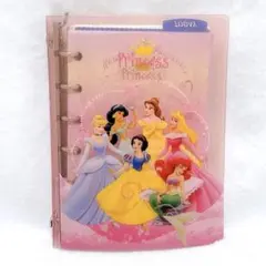 ディズニー　プリンセス　6穴手帳　シール帳　ファイル　平成　レトロ　ファンシー