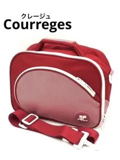クレージュ ショルダー ハンドバッグ キャリーオン 3way 赤