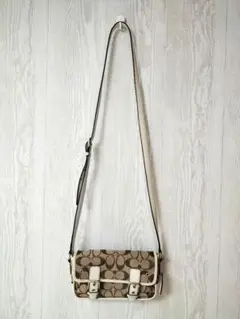 コーチ ショルダーバッグ ベージュ ブラウン