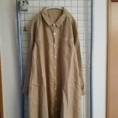 新品　ネストローブ　リネンシャツワンピース