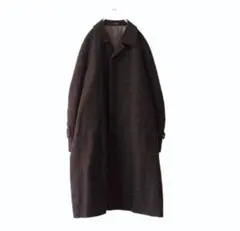 【80s 90s古着】ステンカラーコート チェスターコート ブラウン