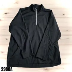 RAGE BLUE レイジブルー 黒 ハーフジップ 長袖カットソー 2980