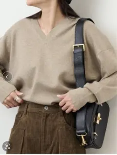 JOURNAL STANDARD Vネックニット FREE ベージュ