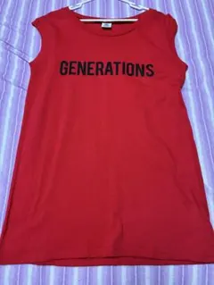 GENERATIONS ロゴノースリーブトップス 最終再値下