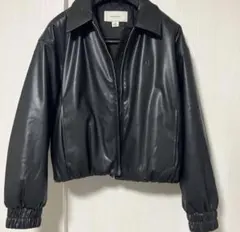 calvin klein フェイクレザーインサレーションボンバージャケット グク