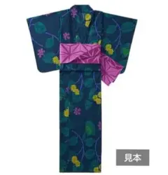 新品　未使用　UNIQLO オッタイピイヌ　カエル　浴衣セット　着丈155cmのサムネイル