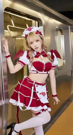 NIKKE クレイ コスプレ衣装+ポンポン チアリーダー 勝利の女神 ニケ