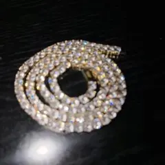 Glitter バゲットカット テニスネックレス - メルカリ