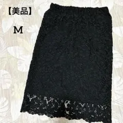 【美品／試着のみ】花柄 レース タイトスカート きれいめ 春夏 M-L