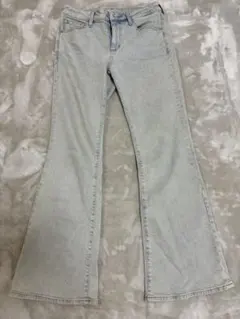 GU ブーツカットデニム Mサイズ ライトブルー