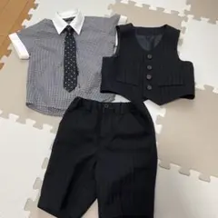 CHOPIN deux フォーマルスーツ 90cm 半袖　ブラック