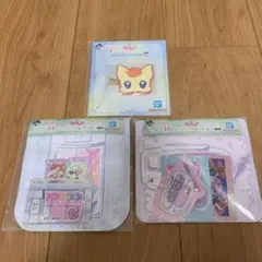 プリキュア 一番くじ ラバークリップ ジッパーバッグ&ステッカーセット 3点