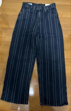ZARA リラックスフィット デニム ストライプ　JP29