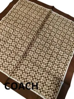 l15 超美品　コーチ　COACH　スカーフ　シルク100