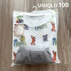 【新品未開封】ユニクロ キルトパジャマ セサミストリート 100cm