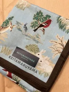 値下げ]新品　KEITAMARUYAMA ハンカチ 動物柄 ライトブルーのサムネイル