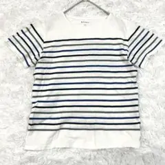 ザショップティーケー ボーダー半袖Tシャツ L 白 カットソー 大人カジュアル