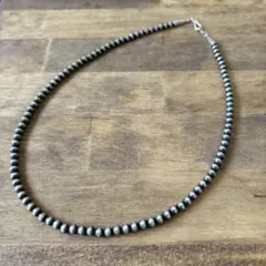 INDIAN JEWELRY 5mmボールビーズネックレス20INCH 50cmのサムネイル