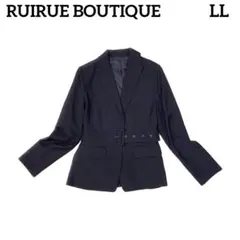 RUIRUE BOUTIQUE　テーラードジャケット　ベルト　LL　大きいサイズ