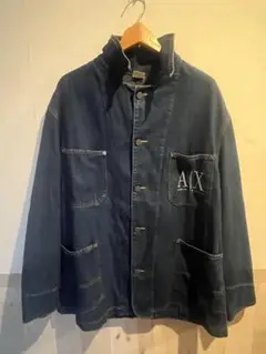 ITALY製 90s ARMANI デニムジャケット 濃紺 アーカイブ A721