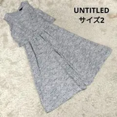 レディース☆アンタイトル　美品　オールインワン　春夏　ノースリーブ　総柄　2　Mのサムネイル