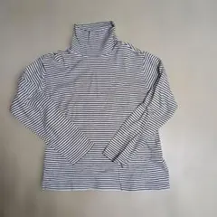 h*k様 UNIQLO　ストライプ タートルネック 長袖トップス　Mサイズ
