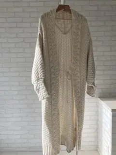 IENA citron ロング　カーディガン　アウター　アイボリー　ニット