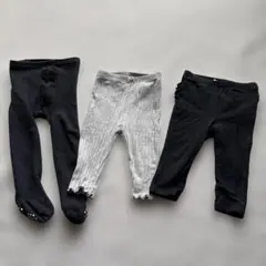 女の子　レギンス タイツ　3点セット