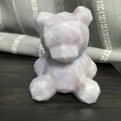 パープルジェイド　くま　置物