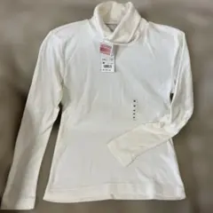 新品　UNIQLO ユニクロ　ヒートテックフリース　タートルネックTホワイト M