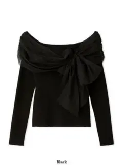 FRAY I.D 2wayチュールコンビオフショルニット