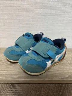アシックス すくすく ベビーシューズ アイダホ BABY シアンブルー×ホワイト