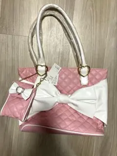 d*9様 夢展望☆リボン付きキルティングショルダーバッグのサムネイル