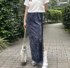 EVRIS クラッシュベロアレーススカート　タイトスカート 即購入可能です！