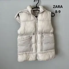ZARA ザラ　ボリュームあり　軽量　アイボリー　ベスト　ジャンパー