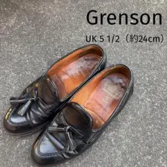 Grenson グレンソン　タッセル　ローファー　ブラック　レザー　24cmのサムネイル