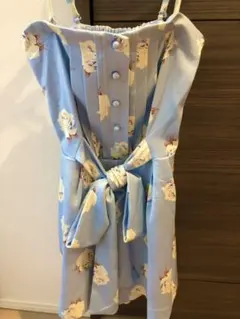 【美品】リゾートワンピ プリドフルール 花柄 ロンパース オールインワン