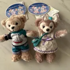 ダッフィー&シェリーメイ ぬいぐるみバッチ　ケープコッドホリデー