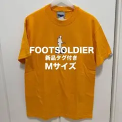 【希少・新品タグ付】FOOTSOLDIER ロゴTシャツ エイプ BAPE M