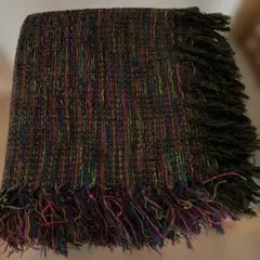 多色フリンジ付きストール