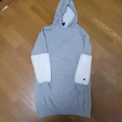 Champion フード付きグレーパーカー